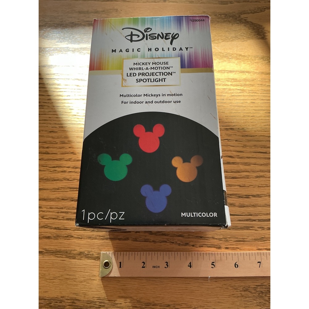 Disney Magic Holiday Mickey Mouse Whirl-A-Motion LED Projection Spotlight